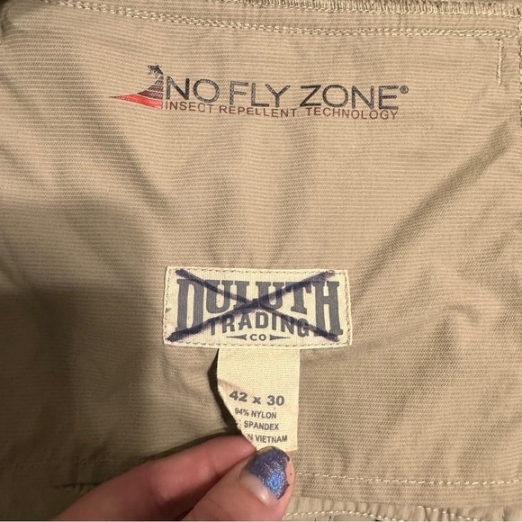 Duluth No Fly Zone Convertible Pants Mens Zip Off 42 x 30 Insect Repellent - Picture 9 of 11